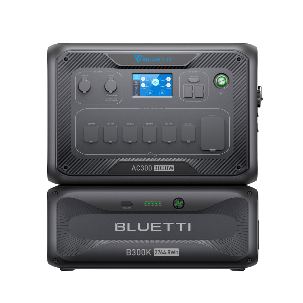 BLUETTI AC300+B300K 家庭用バックアップ電源  | 防災推奨・非常用電源 |2764Wh、3000W
