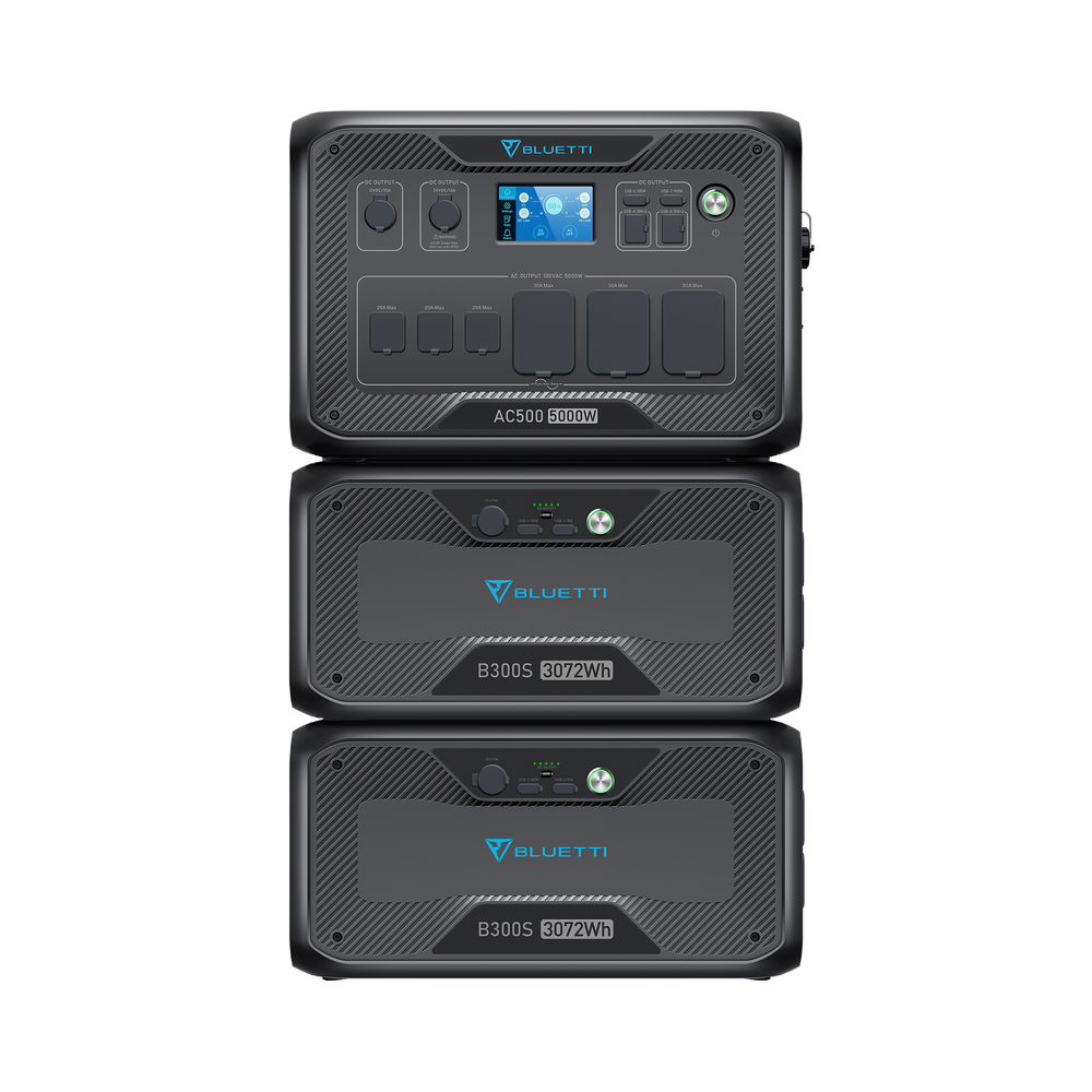 【終売】BLUETTI AC500+B300S 家庭用バックアップ電源  | 防災推奨・非常用電源 |3072Wh、5000W