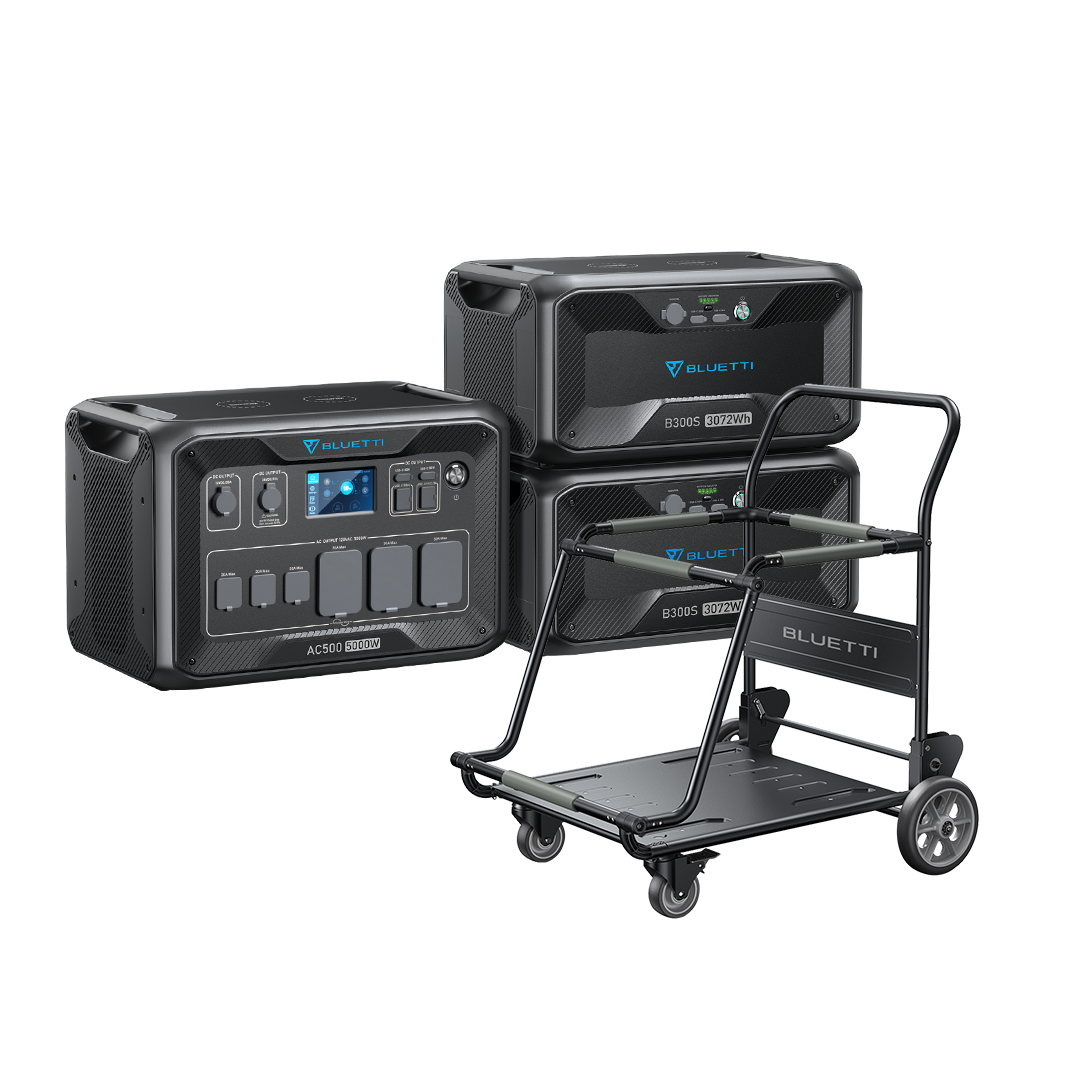 BLUETTI AC500+B300S 家庭用バックアップ電源  | 防災推奨・非常用電源 |3072Wh、5000W