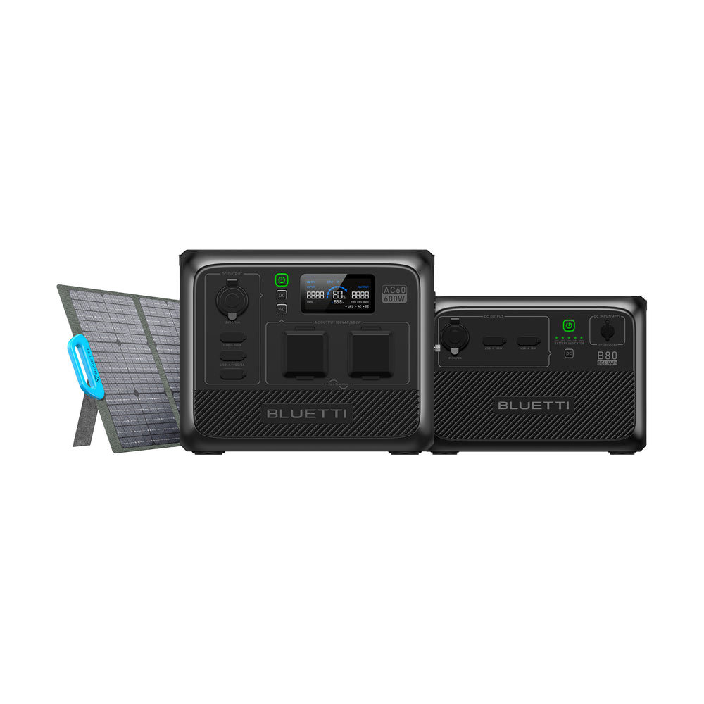 【終売】BLUETTI AC60 小型ポータブル電源 | 防水・防塵モデル | 403Wh、600W
