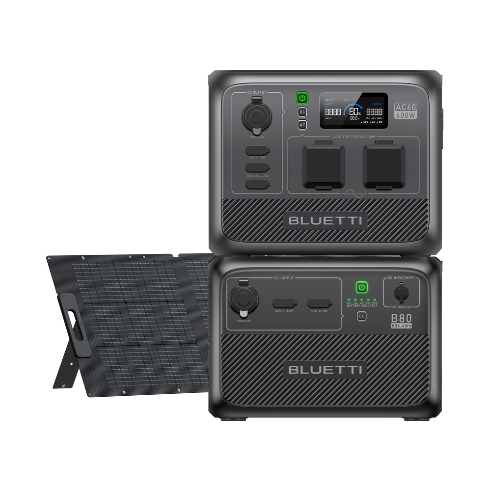【終売】BLUETTI AC60 小型ポータブル電源 | 防水・防塵モデル | 403Wh、600W