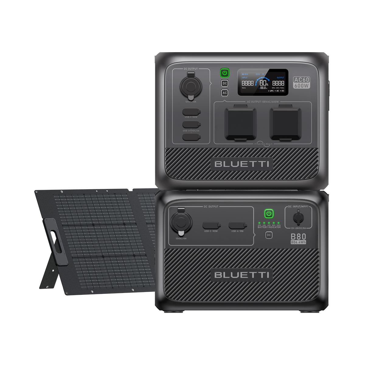 【終売】BLUETTI AC60 小型ポータブル電源 | 防水・防塵モデル | 403Wh、600W