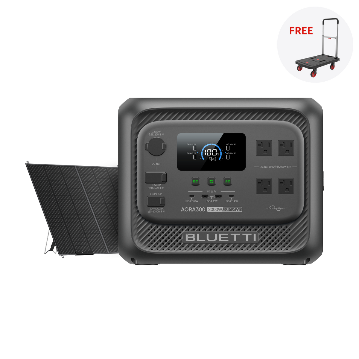 AORA300+350W ソーラーパネル