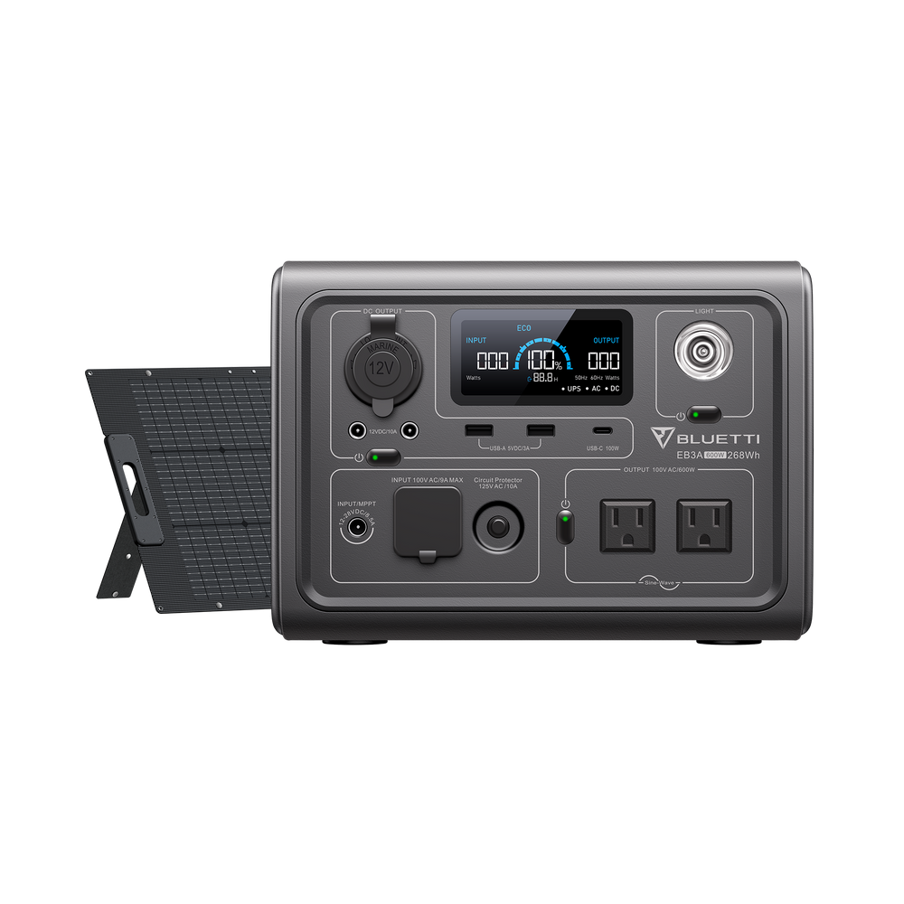 BLUETTI EB3A 小型ポータブル電源 | 小型軽量・防災推奨 | 268Wh、600W