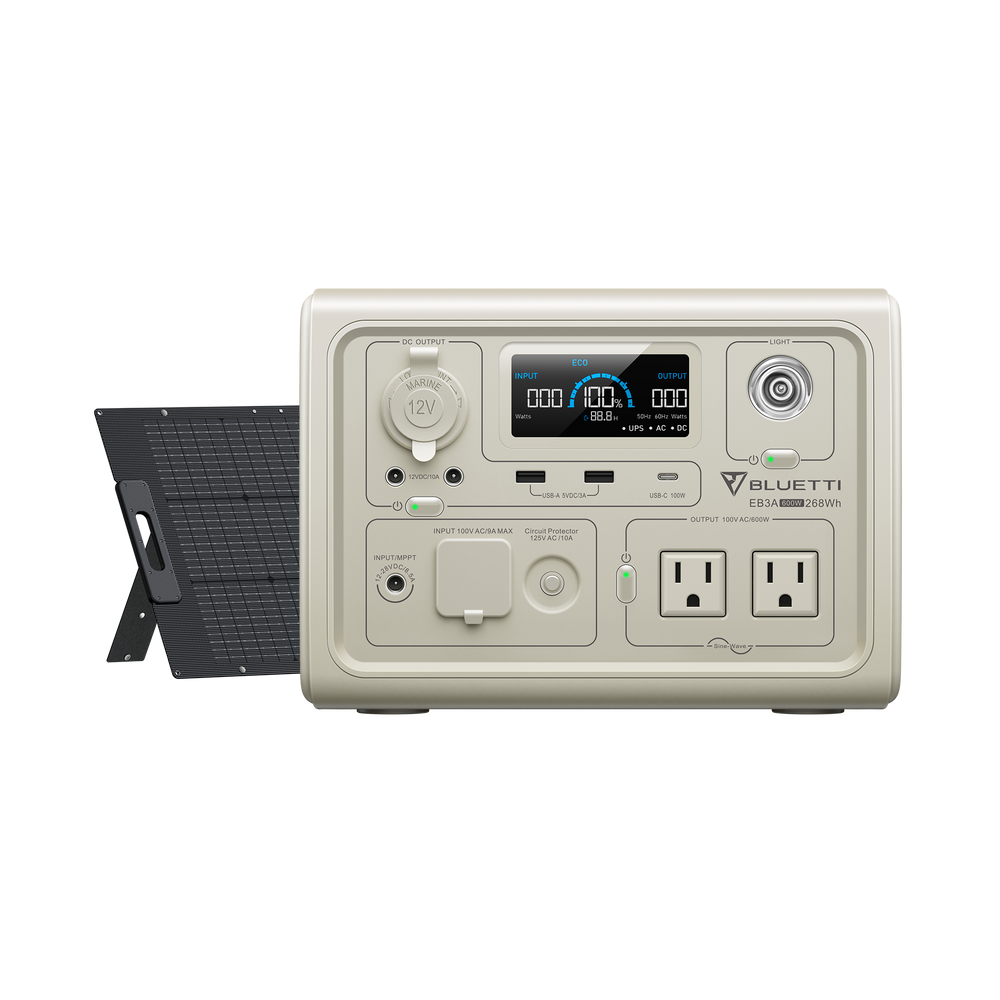 BLUETTI EB3A 小型ポータブル電源 | 小型軽量・防災推奨 | 268Wh、600W