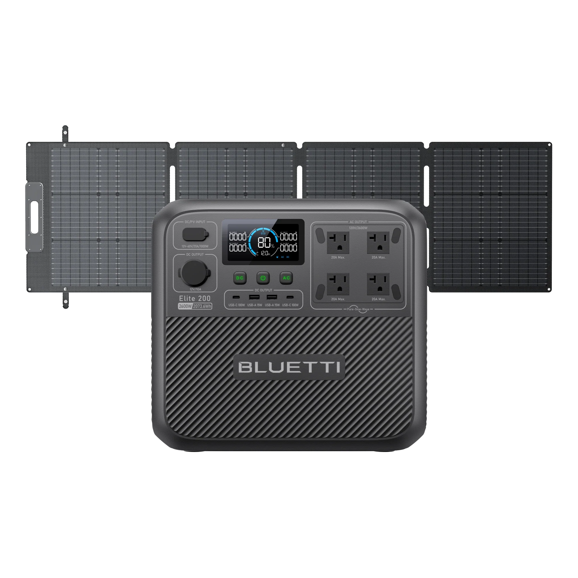 BLUETTI ポータブル電源 Elite 200 V2 + 200Wソーラーパネル BLUETTI ポータブル電源 Elite 200 V2 + 200Wソーラーパネル