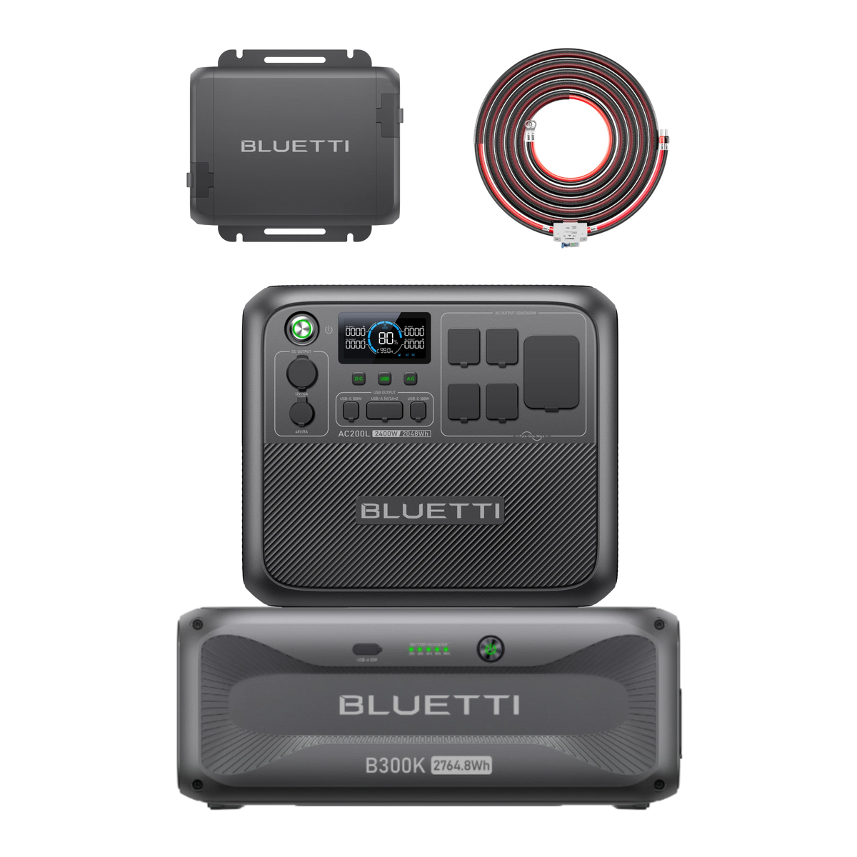 BLUETTI AC200L大容量ポータブル電源 | 防災推奨・車中泊・キャンプ |2048Wh、2000W