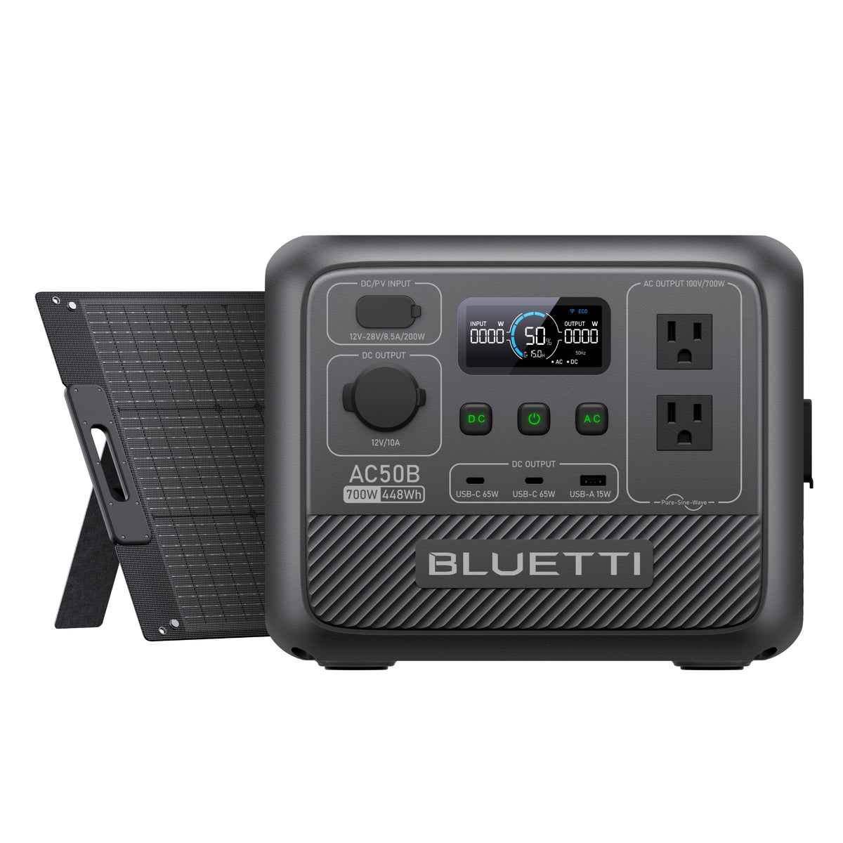 BLUETTI AC50B 小型ポータブル電源 | 防災推奨・車中泊・キャンプ |448Wh、700W