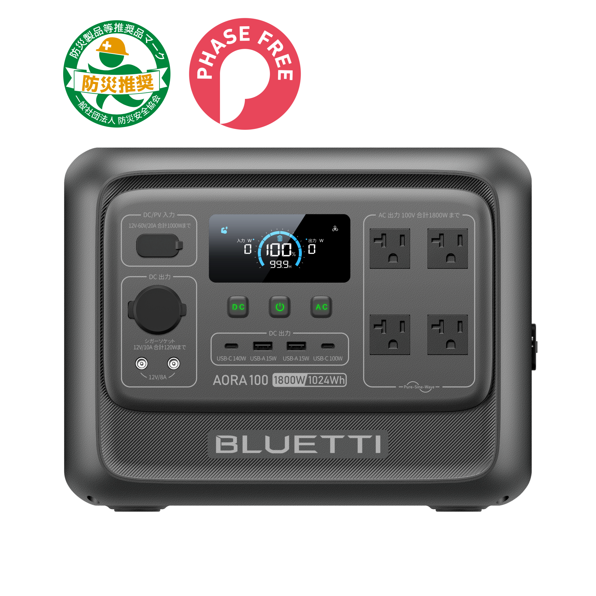 AORA BLUETTI ブルーティ 0 ポータブル電源 | mini : 軽量・大容量