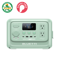 BLUETTI AORA 30 V2 小型ポータブル電源 | 防災推奨・車中泊・キャンプ | 288Wh、600W | ミントグリーン