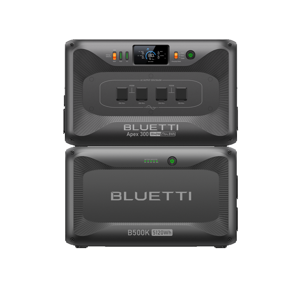 BLUETTI 大容量ポータブル電源 Apex 300+B500K2拡張バッテリー