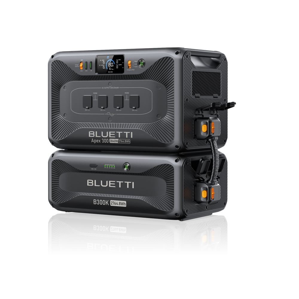 BLUETTI 大容量ポータブル電源 Apex 300+B300K拡張バッテリー