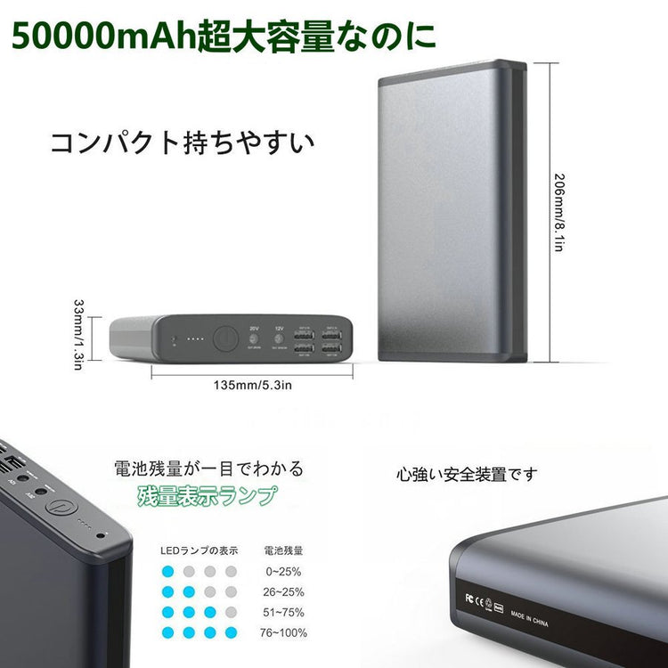 BLUETTI K2 50000mAh モバイルバッテリー BLUETTI モバイルバッテリーK2 | 防災・地震・アウトドア ブルーティ