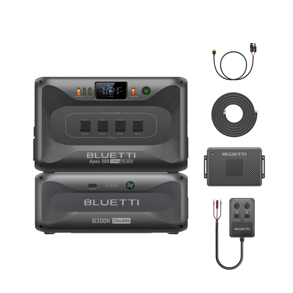 BLUETTI ポータブル電源 Apex 300 + B300K拡張バッテリー +Charger 2