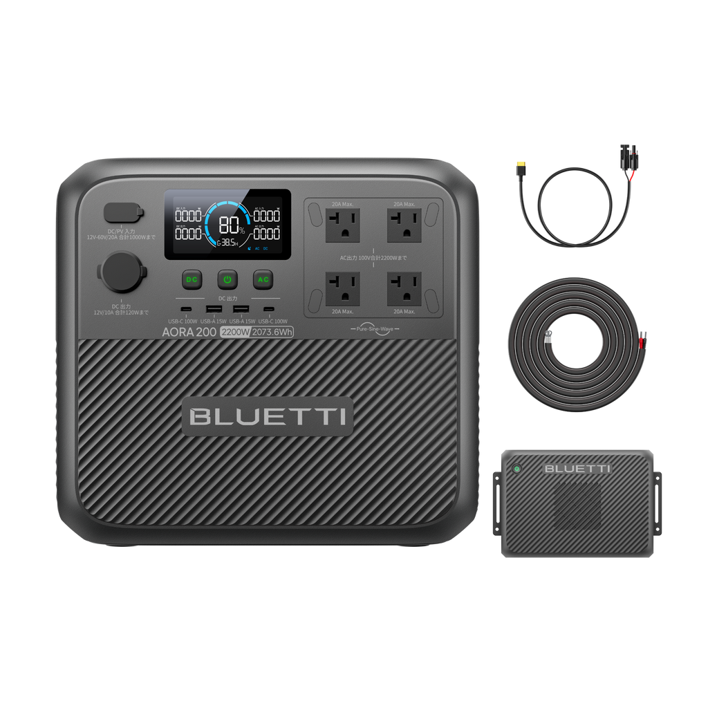 BLUETTI ポータブル電源 AORA 200 BLUETTI ポータブル電源 AORA 200 +Charger 2 ブルーティ