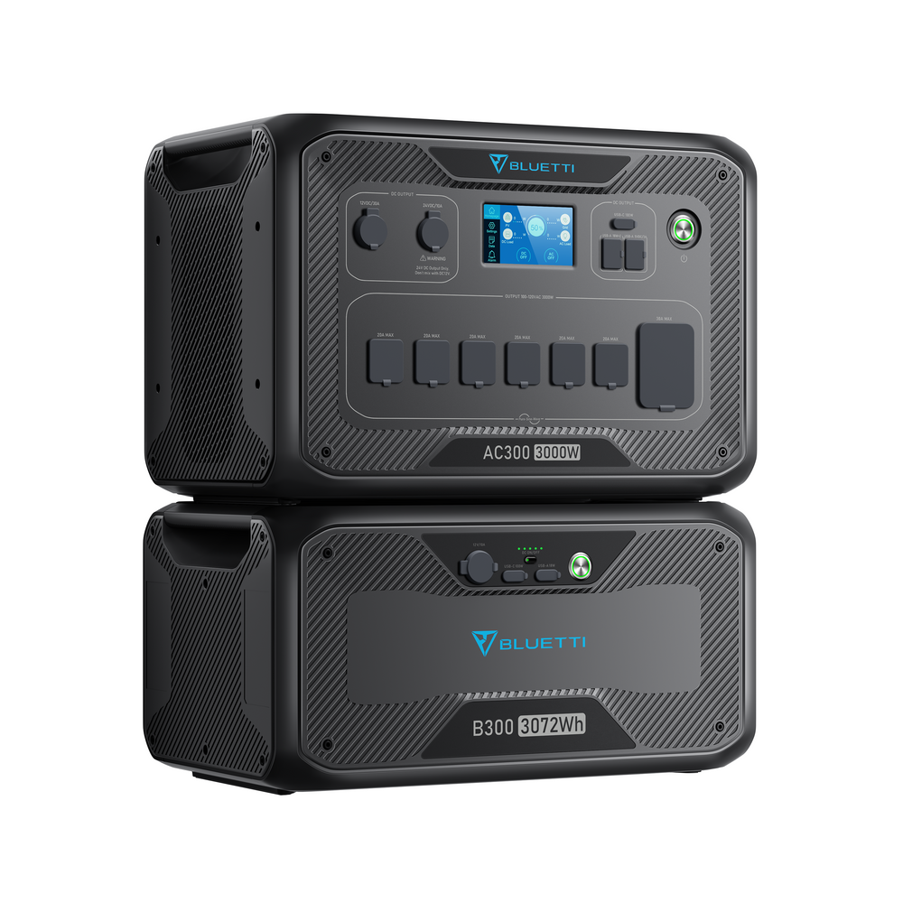 【終売】BLUETTI AC300+B300 家庭用バックアップ電源  | 防災推奨・非常用電源 |3072Wh、3000W