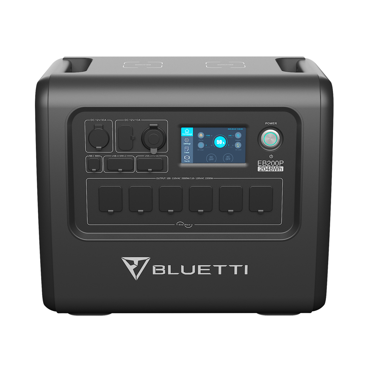 【終売】BLUETTI EB200P 大容量ポータブル電源 | 防災推奨・車中泊・キャンプ |2048Wh、2200W