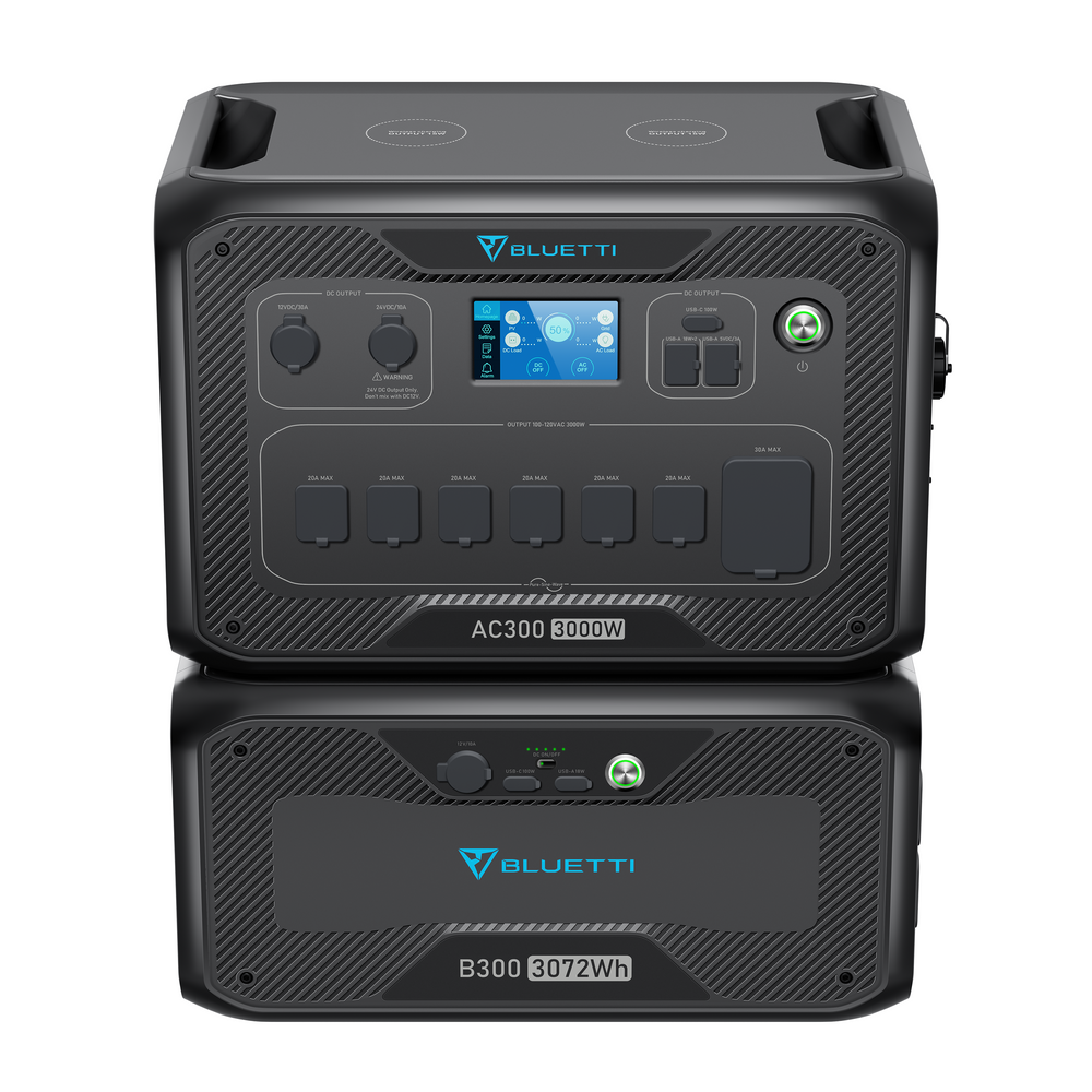 【終売】BLUETTI AC300+B300 家庭用バックアップ電源  | 防災推奨・非常用電源 |3072Wh、3000W