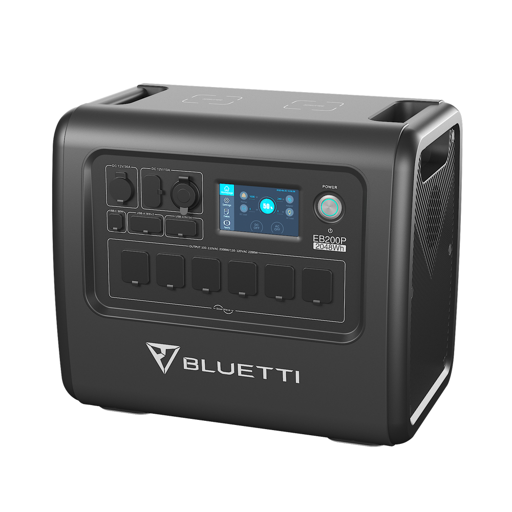 【終売】BLUETTI EB200P 大容量ポータブル電源 | 防災推奨・車中泊・キャンプ |2048Wh、2200W