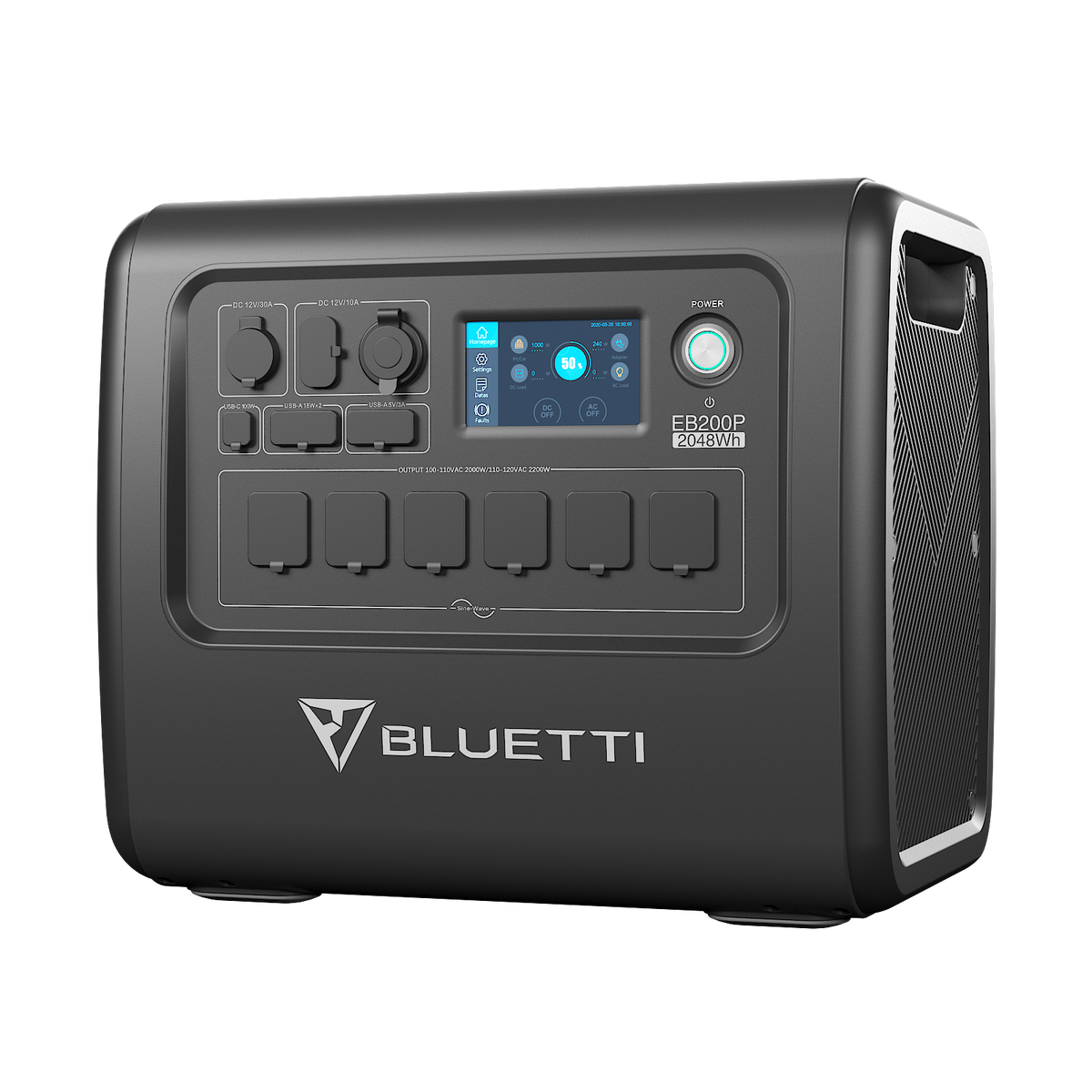 【終売】BLUETTI EB200P 大容量ポータブル電源 | 防災推奨・車中泊・キャンプ |2048Wh、2200W