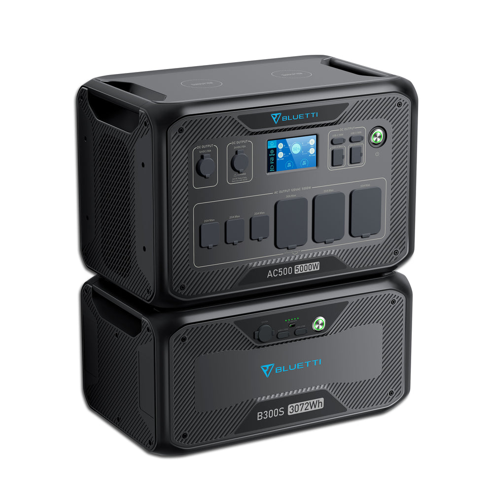 【終売】BLUETTI AC500+B300S 家庭用バックアップ電源  | 防災推奨・非常用電源 |3072Wh、5000W
