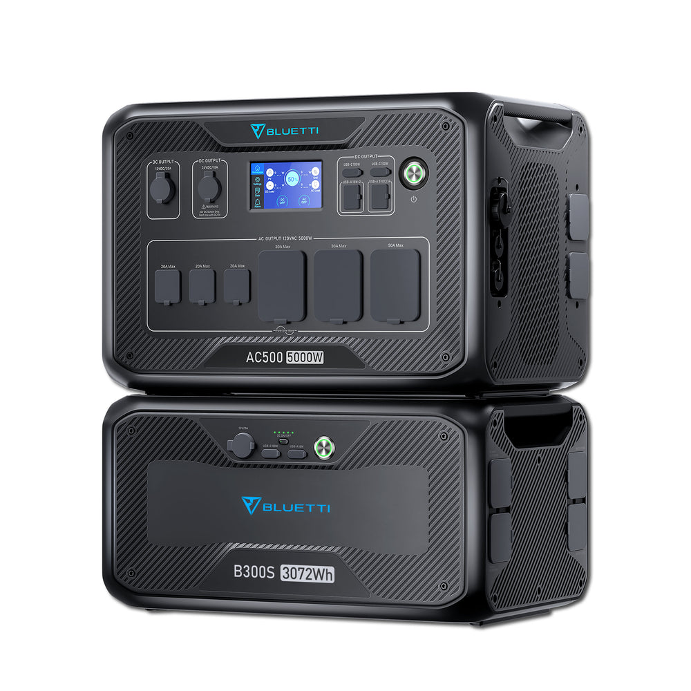 【終売】BLUETTI AC500+B300S 家庭用バックアップ電源  | 防災推奨・非常用電源 |3072Wh、5000W