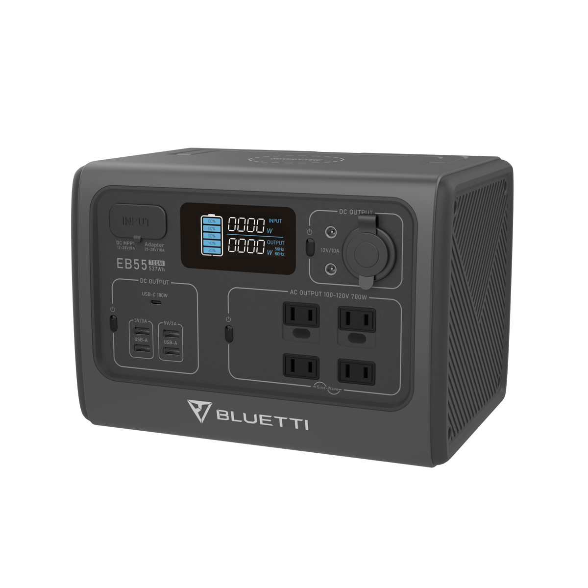 【終売】BLUETTI EB55 小型ポータブル電源 | 小型軽量・車中泊・キャンプ |537Wh、700W