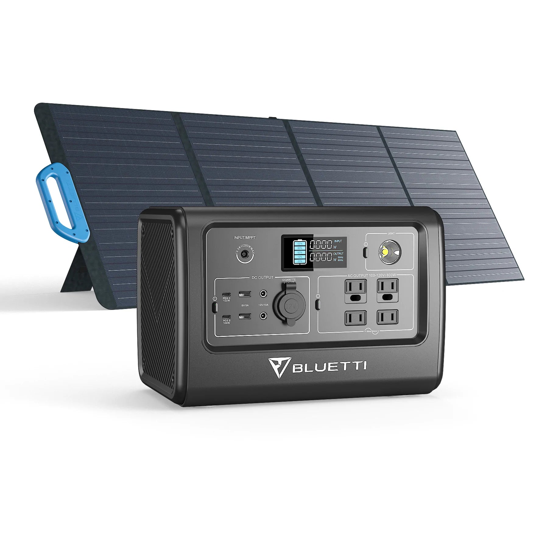 BLUETTI EB70S +PV120ポータブル電源ソーラーパネル セット|太陽 
